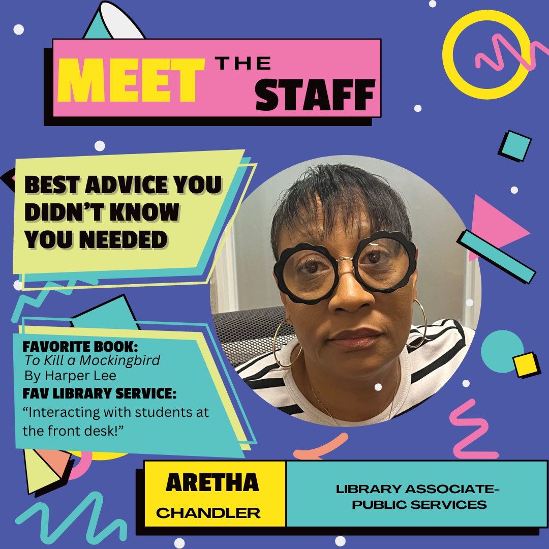 MUWLibrary's tweet photo. Lastly, meet the Fant Memorial Library Public Services team!  We are here to assist with any of your library needs! Whether looking for books, needing a study room, or trying to find one last article for your bibliography, we got you covered! Stop by and say hi! https://t.co/7RpY8G261a