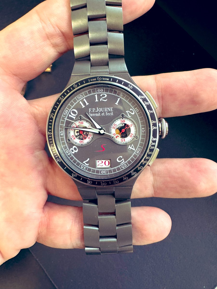 JfellzZ's tweet photo. F.P.Journe
Line sport Chronographe Monopoussoir Rattrapante Titanium. 2022 full set brand new unworn.
Say that 5 times fast. DM me for price!
#web3watchplug https://t.co/MHFNR3etQA
