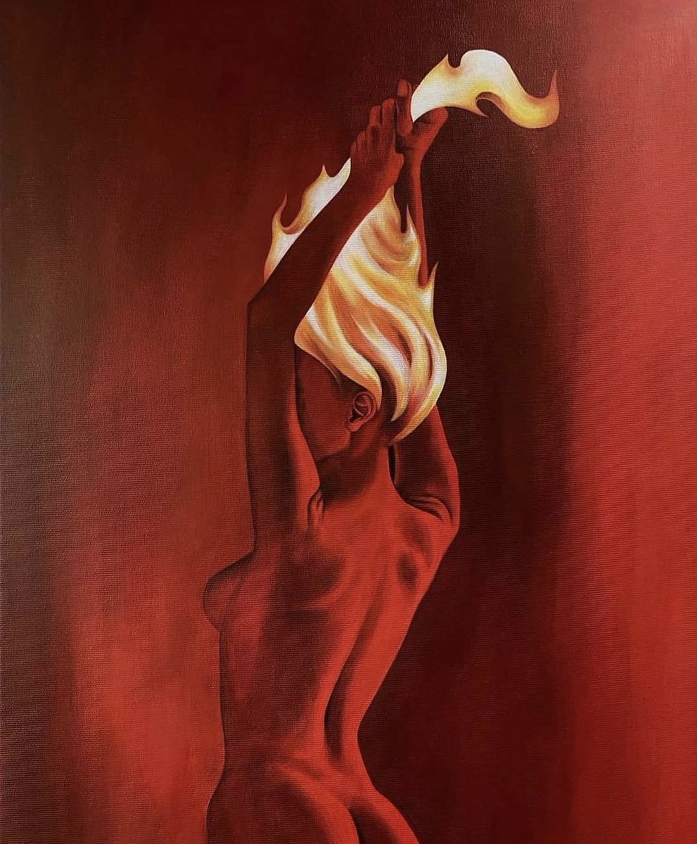 Lady on fire by Lerotica