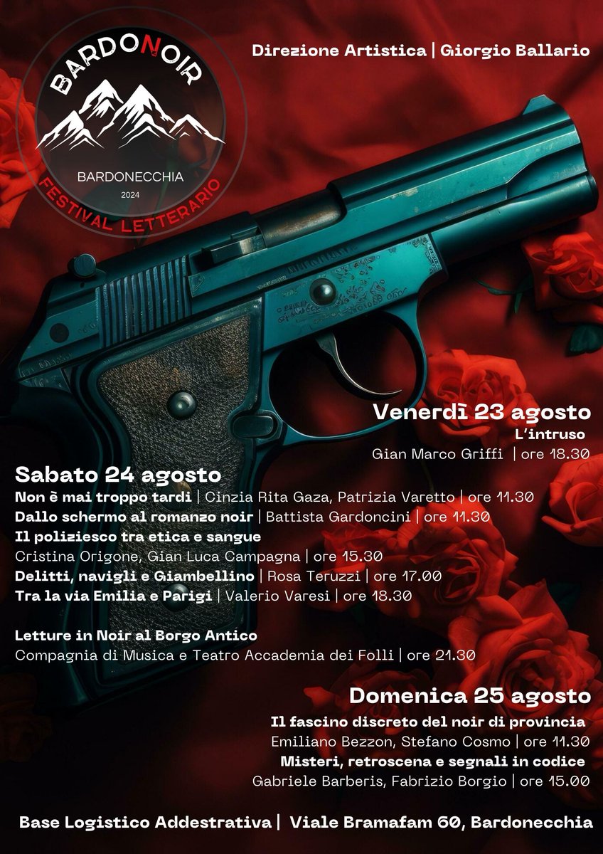 Da domani a Bardonecchia il festival Bardonoir

#bardonecchia #bardonoir #altavalsusa #festival #NOIR #giallo #thriller