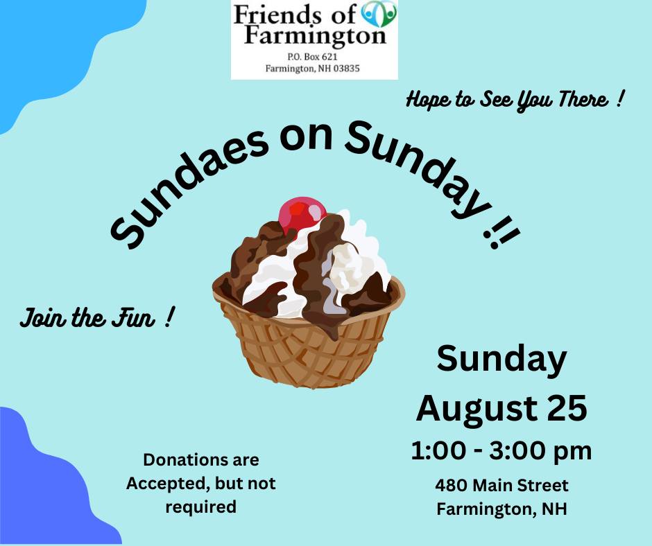 Make you own sundae!  #icecream #friendsoffarmington #NHcommunity