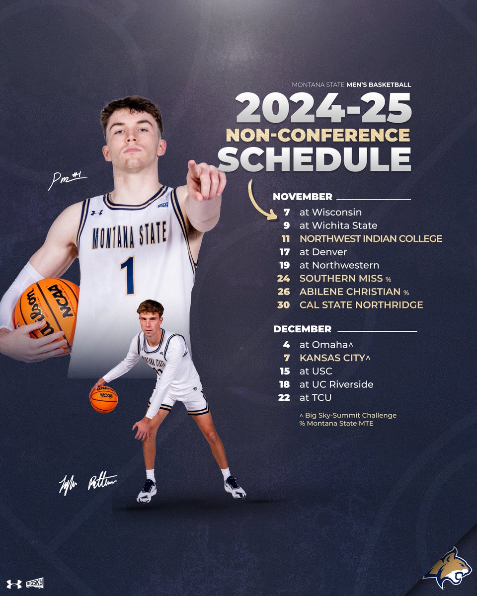 𝗖𝗮𝘁'𝘀 𝗢𝘂𝘁 𝗼𝗳 𝘁𝗵𝗲 𝗕𝗮𝗴 💍💍💍

The 2024-2025 Non-Conference Schedule 

📰 bit.ly/ScheduleMBB2425

#GoCatsGo