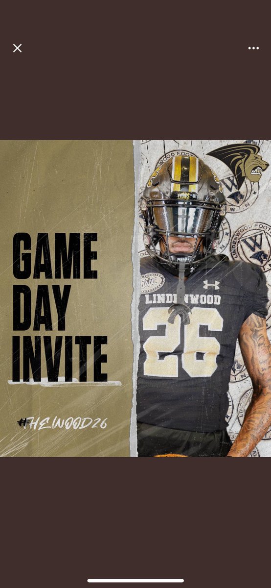 Thanks for the game day invite! <a href="/LindenwoodFB/">Lindenwood Football</a>