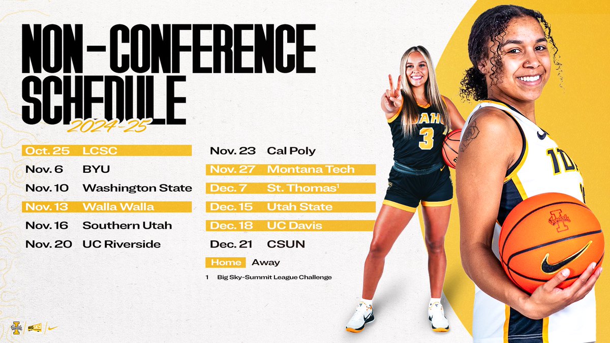 New era loading ⏳

The Vandals have a packed non-conference schedule this season. Come out, support, and buy your season tickets today!

📅:govandals.com/sports/womens-…
🎟️: govandals.evenue.net/events/WBB

#GoVandals