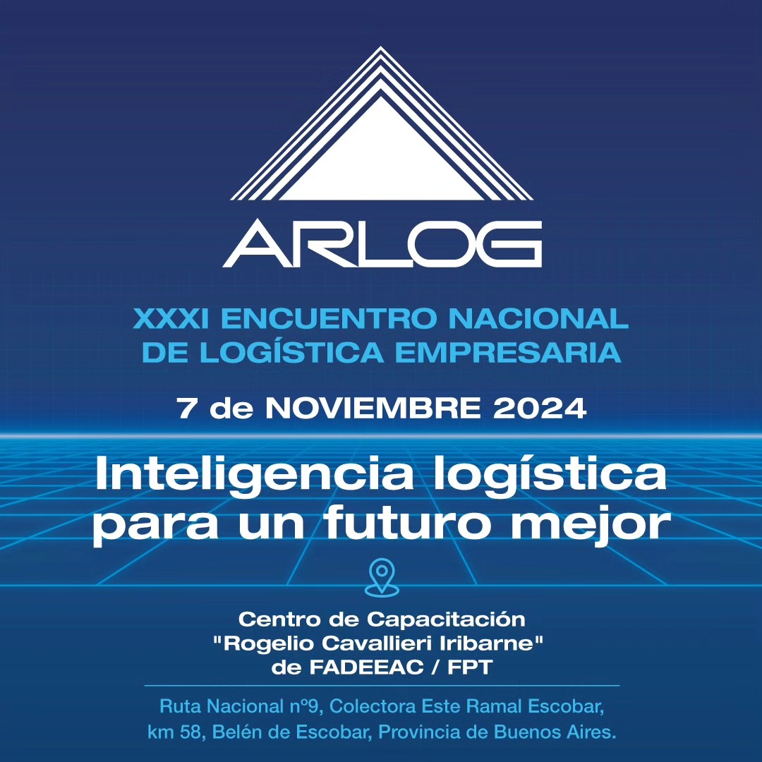 👉🏻 Se viene el XXXIº Encuentro Nacional de Logística Empresaria, “Inteligencia logística para un futuro mejor”.
👉7 de noviembre
🔸Centro de capacitación "RCI" FPT/FADEEAC - RNº9, KM 58, Colectora Este, Escobar, Bs As.
Seguinos para enterarte más sobre el evento y su cronograma.