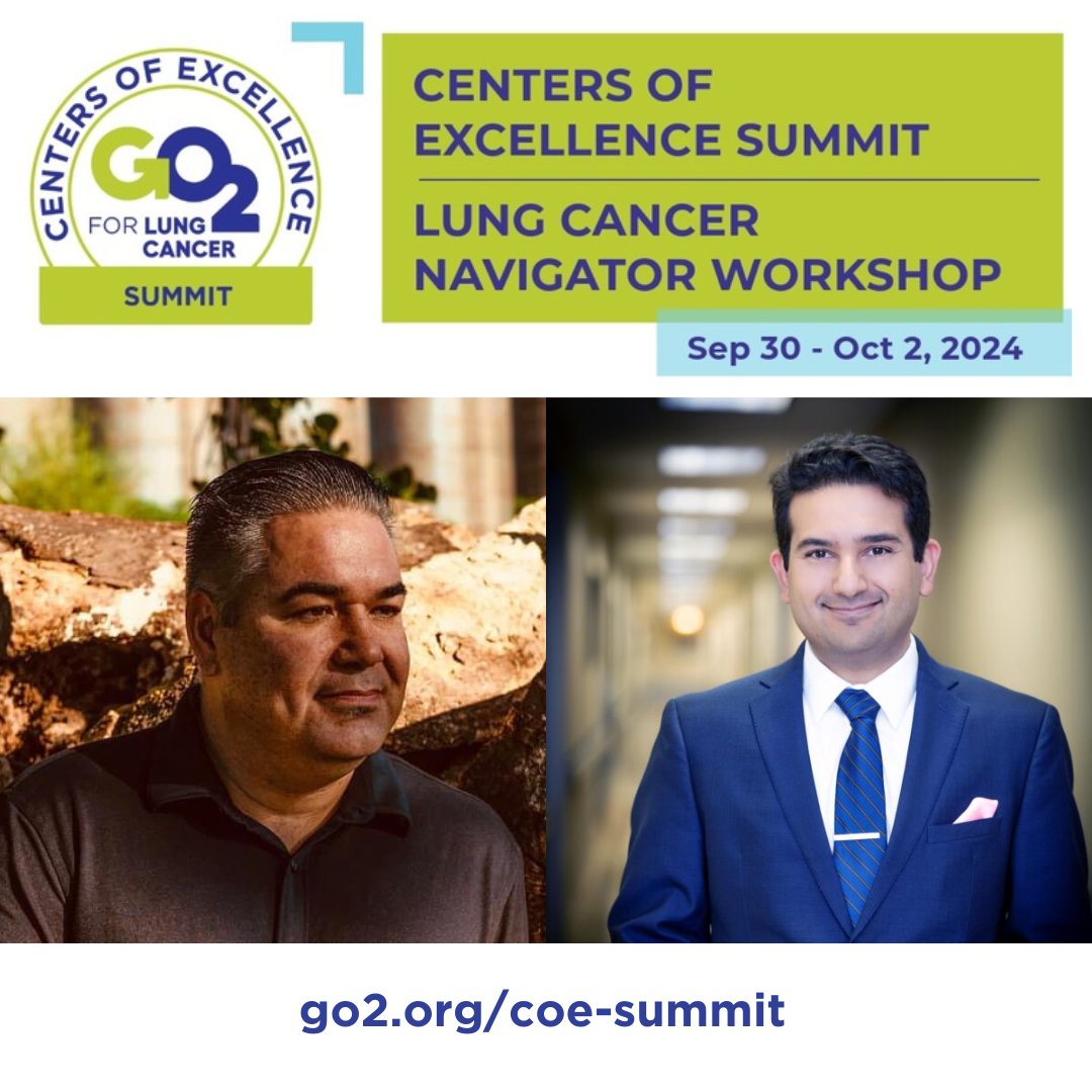 GO2forLungCancr's tweet photo. Join us at the 2024 COE Summit to hear from top experts like Vishisht Mehta, MD &amp; Rodney C. Haring, PhD, MSW. Discover the latest in lung cancer care &amp; support for Indigenous communities. https://t.co/n0Gkk0YQxG https://t.co/QfOW77FhRf