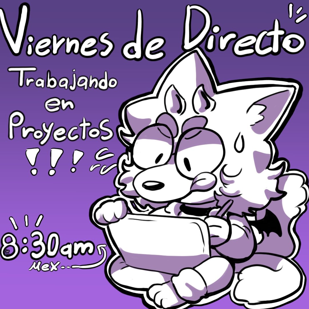 Esté viernes va a ver directo temprano!💜💙
Espero ver los mañana!! 💙💜