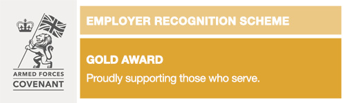 We're proud to announce that we have received the @DRM_Support Employer Recognition scheme Gold Award for our commitment to supporting ex-armed forces veterans, Reservists, Cadet Forces Adult Volunteers (CFAV) and their families #GoldERS24