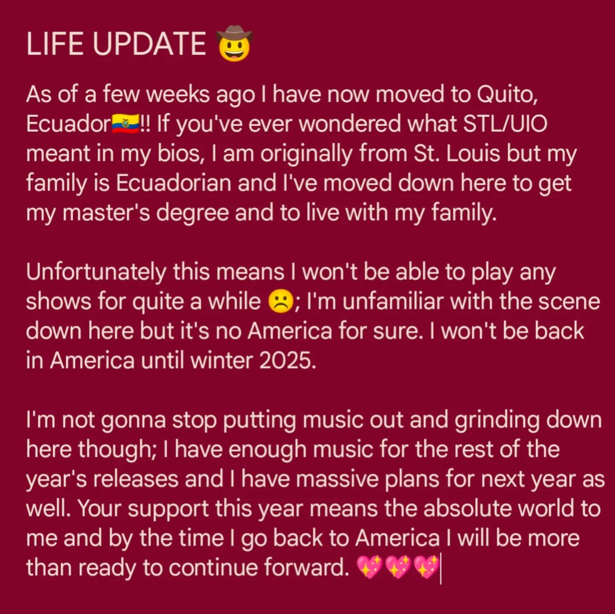important update!! please read