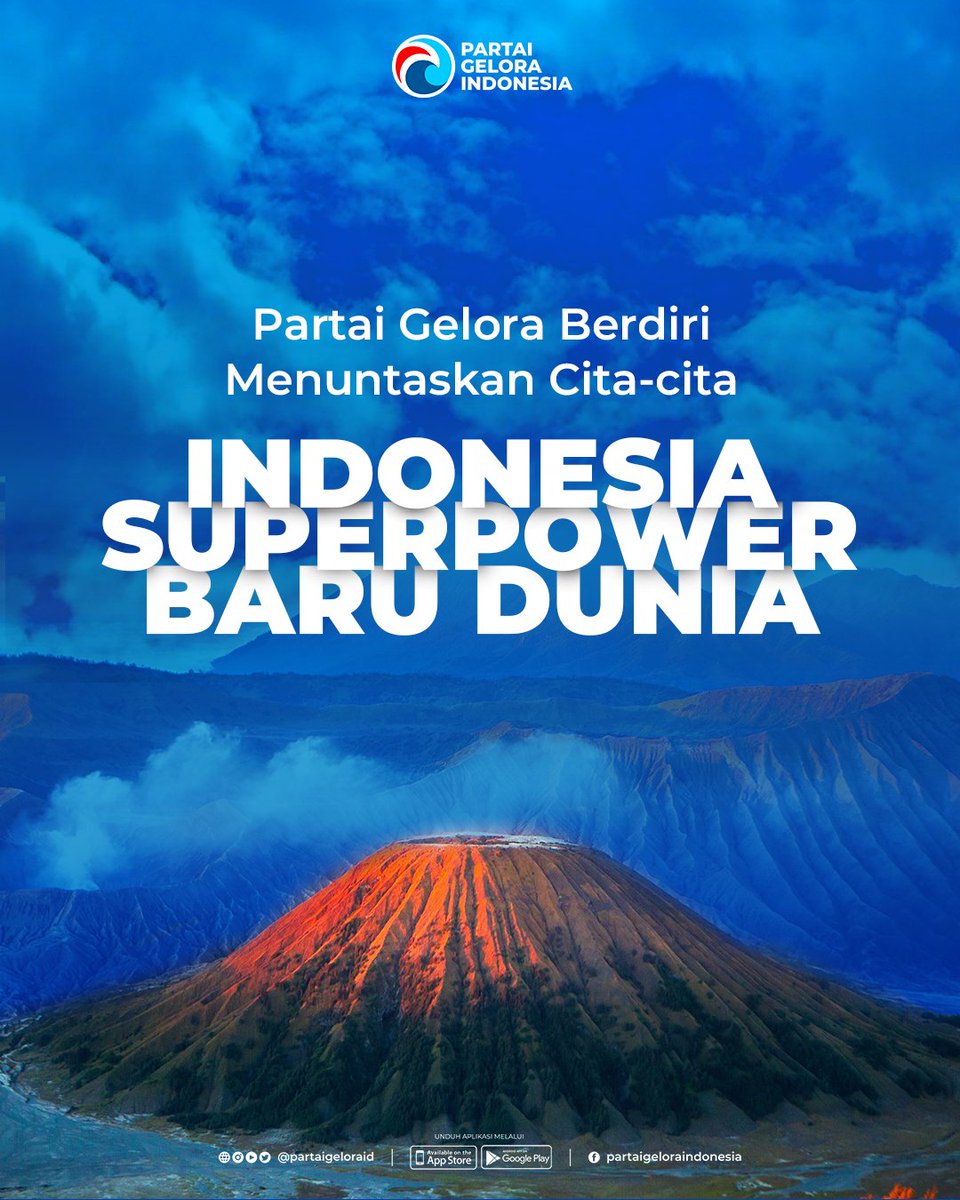 partaigeloraid's tweet photo. Partai Gelora berdiri menuntaskan cita-cita Indonesia Superpower Baru Dunia.

Jauh di dasar sanubari kita sebagai bangsa besar ada ketakutan yg akut bahwa sekarang, setelah dua dekade menikmati demokrasi, kita sedang berjalan tanpa peta jalan yang jelas

@anismatta @Fahrihamzah https://t.co/Z2oLKL16iB