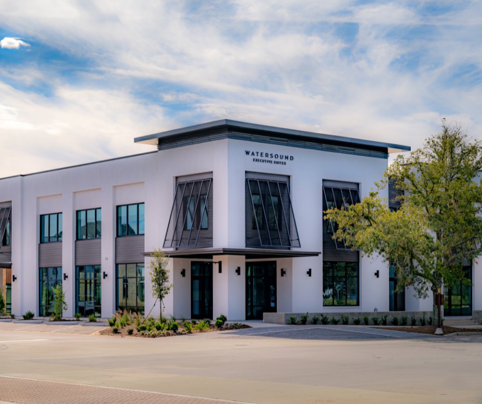 NEW OFFICES NOW AVAILABLE! The second phase of Watersound Executive Suites is now open. All-inclusive, new construction office suites in Watersound Town Center are available to lease. If interested in scheduling a tour, call 888-836-8353 or email lease@joe.com.