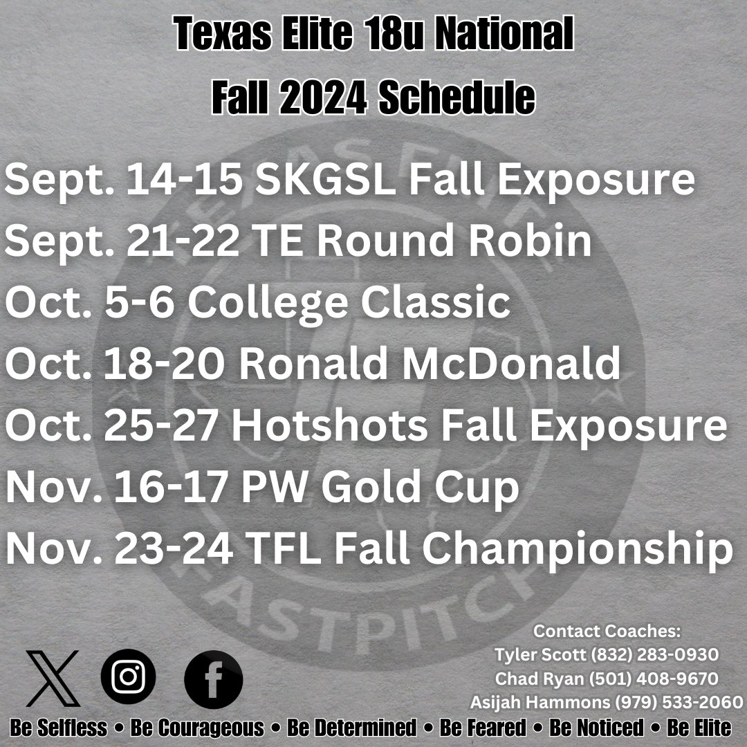TE18uNational's tweet photo. Come check us out this fall!

#BeEliteTBTG #softball #18usoftball #ncaasoftball #njcaasoftball #naiasoftball #softballrecruiting https://t.co/fq523qP8Oh