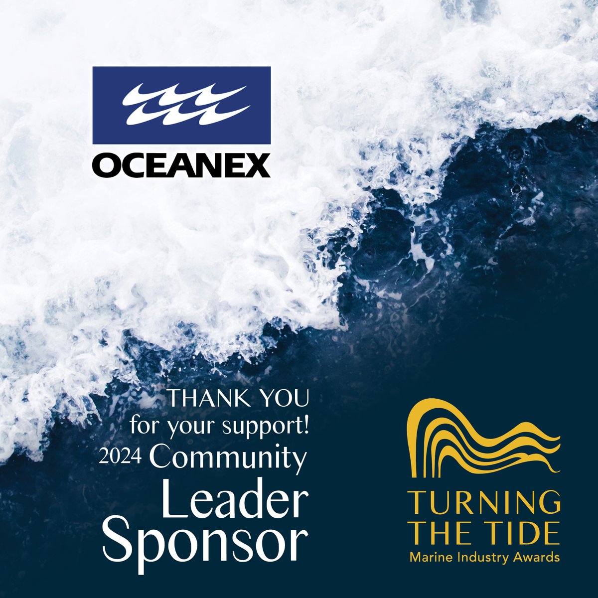 Thank you, <a href="/OfficialOceanex/">Oceanex Inc.</a>, for supporting the 7th annual Turning the Tide Marine Industry Awards! Mark your calendars for September 28th as we come together to honour outstanding achievements and contributions. 🗓️ 📷 

turningthetideawards.ca/event 

#TurningTheTide #ThankYou