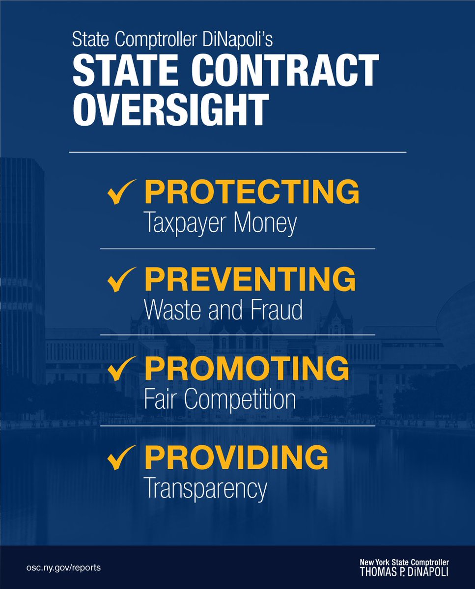 NYSComptroller's tweet image. Taxpayers deserve to know how their $ is spent and protected. My office has reviewed nearly 12K contracts over the past 6 months. 

You can see for yourself: osc.ny.gov/open-book-new-…

#OpenBook