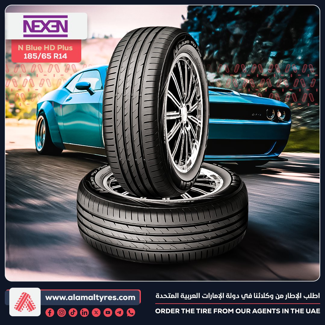 NEXEN N BLUE HD PLUS" tires offer excellent dry and wet performance, with improved fuel efficiency. 🚗💧
#Tires #ExcellentPerformance #NEXEN