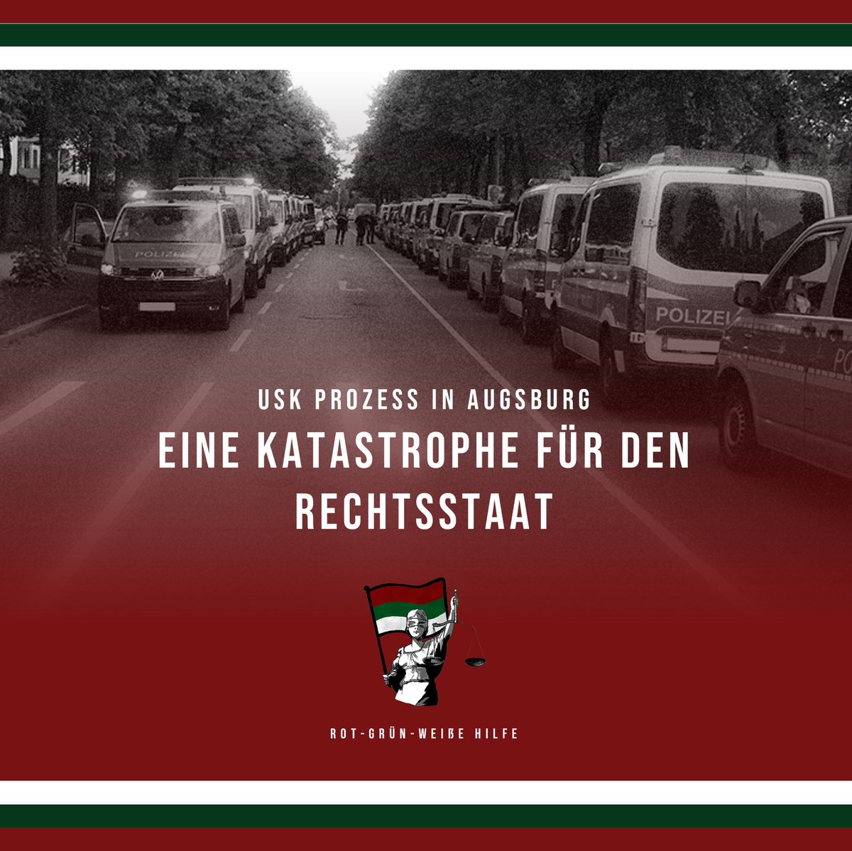 rgwh_augsburg's tweet photo. “Ganz abgesehen von der augenscheinlich fehlenden Professionalität dieser Einheit, muss angesichts dieser Aussagen auch der Umfang des Einsatzes des USK im Rahmen von Fußballspielen überdacht werden.”

Der Link zu unserer Stellungnahme: 
https://t.co/bTZvUc8C72 https://t.co/UTMBqYC7BN