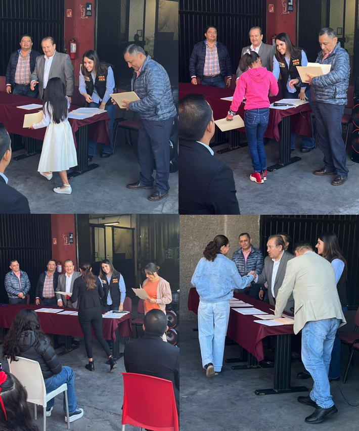 FSUCROM_RM's tweet photo. Cada uno de los galardonados pasó con gran entusiasmo a recocer su reconocimiento, frente a sus padres, los trabajadores de American Textil, quienes aplaudieron durante toda la ceremonia, en apoyo de la dedicación de estos chicos a sus estudios https://t.co/1HSYV7Ry0h