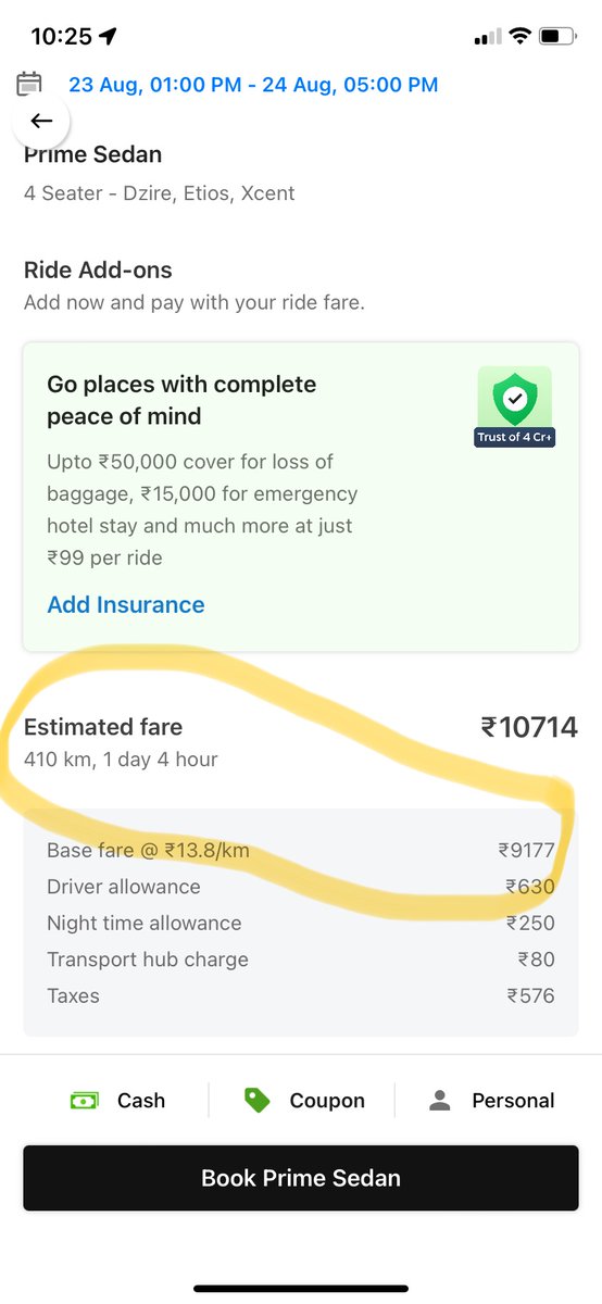 kshman's tweet image. 13.8 X 410 = 5658. Howz it’s 9177??

@bhash @Olacabs @ola_supports what am I missing here? No * as well to exclude anything?