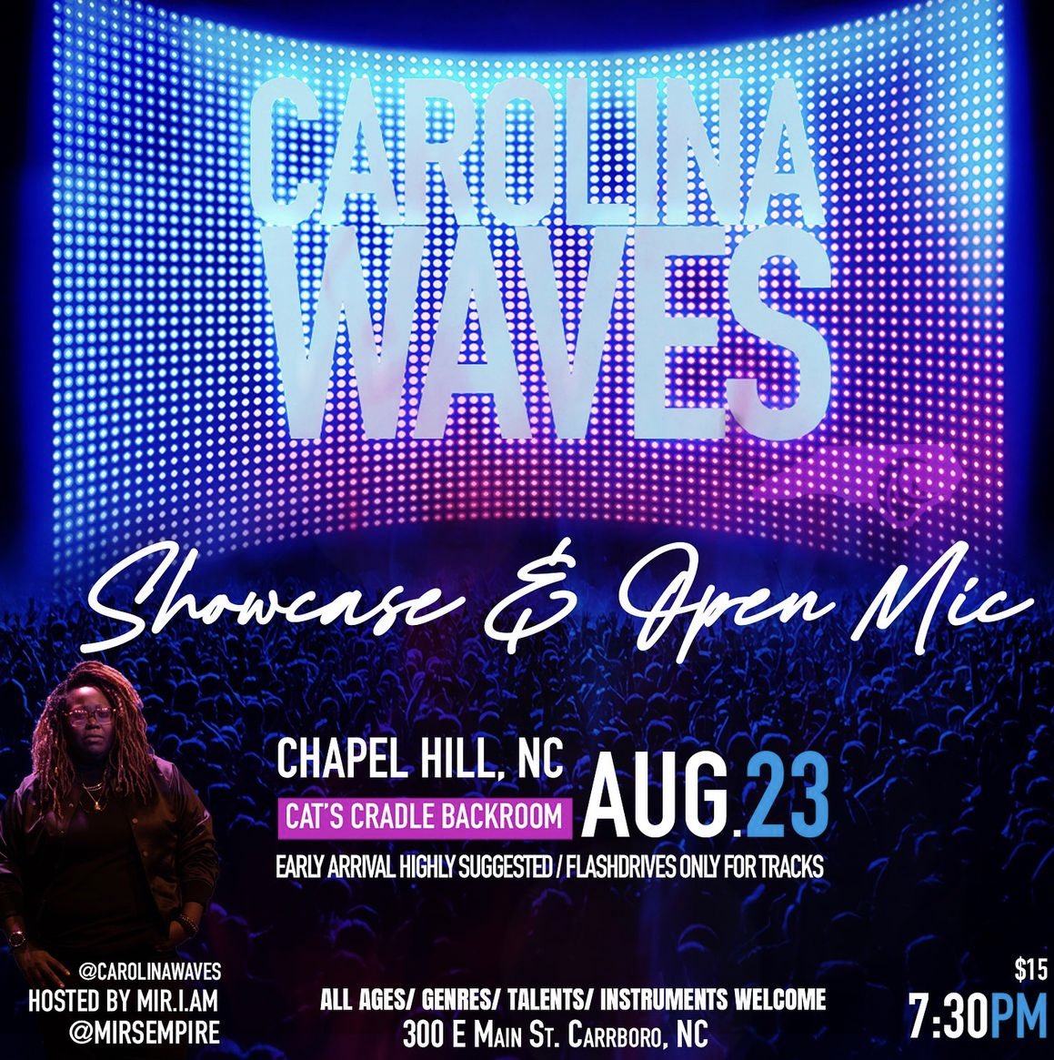 seeSHREVE's tweet photo. Rocking some drum machine rap as a featured performer tomorrow night in Chapel Hill @CatsCradleNC with @carolinawaves1 Shout out to @MirsEmpire https://t.co/sw9qNRyuEW