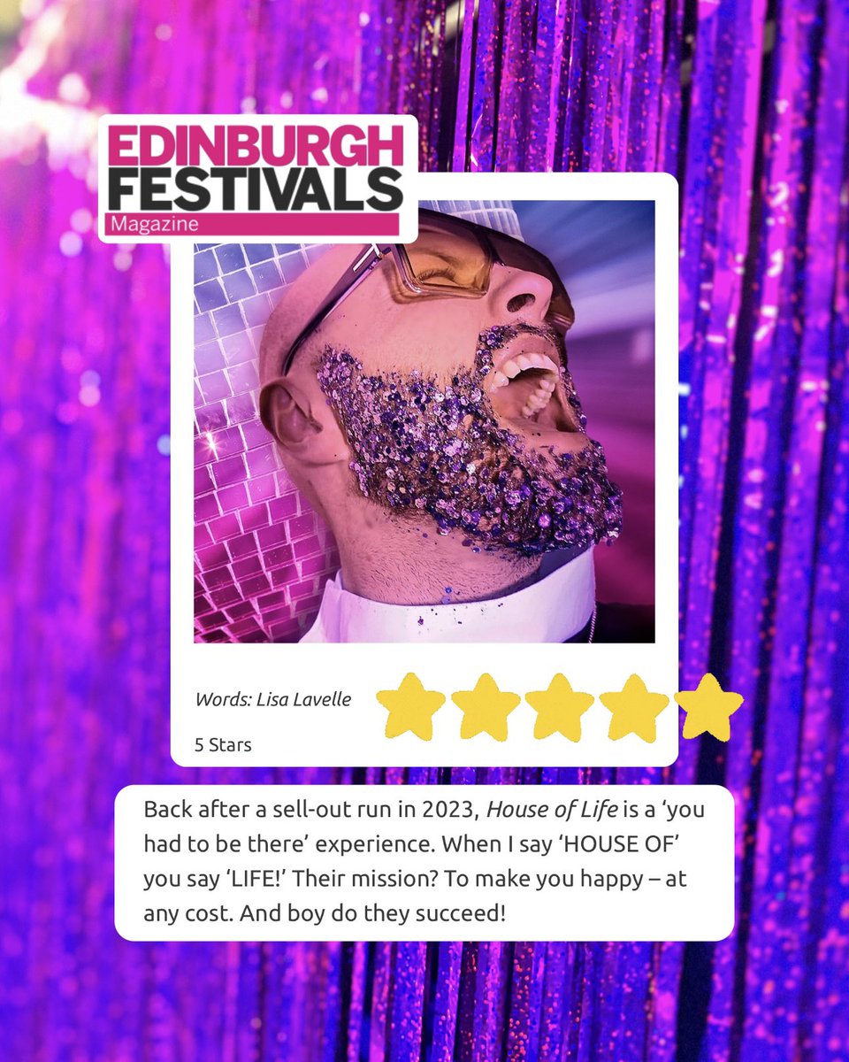 houseoflife4u (@houseoflife4u) on Twitter photo STARS ARE FALLING FROM THE SKY!!! So so over the moon to have more GORGE reviews flying in!!
Thank you <a href="/guardian/">The Guardian</a> <a href="/EdFestMag/">Edinburgh Festivals Magazine</a> <a href="/bingefringemag/">Binge Fringe Magazine</a> <a href="/playbill/">Playbill</a> for coming to see our show 😱🫶🐣 STARS ARE FALLING FROM THE SKY!!! So so over the moon to have more GORGE reviews flying in!!
Thank you <a href="/guardian/">The Guardian</a> <a href="/EdFestMag/">Edinburgh Festivals Magazine</a> <a href="/bingefringemag/">Binge Fringe Magazine</a> <a href="/playbill/">Playbill</a> for coming to see our show 😱🫶🐣