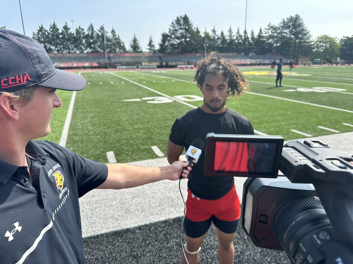 Post-practice interviews today with slot Jeremiah Lee &amp; DB Eric Jackson!