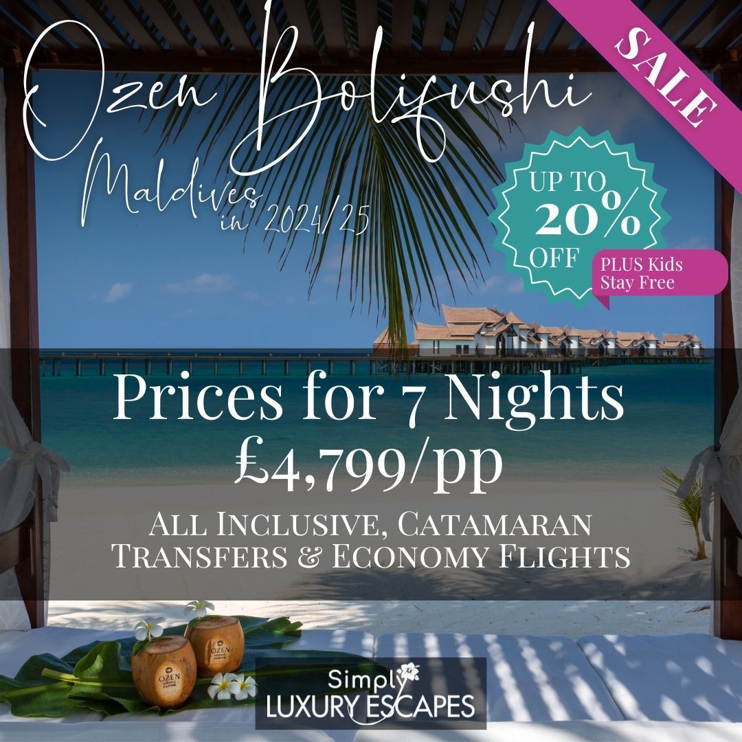 🌴✨ Special offer at Ozen Bolifushi! ✨🌴
Enjoy 20% off your stay for 2024/2025 and immerse yourself in unparalleled luxury and breathtaking island views. 🌺🏝️

This is your chance to book today at an exclusive rate.🌞💧 

#Maldives #TravelDeals #IslandParadise #DreamDestination