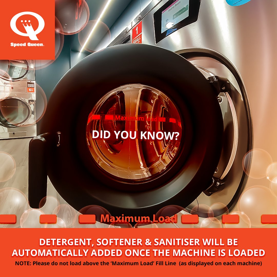 speedqueenuk's tweet image. No need to worry about adding detergent, softener, or sanitiser - simply load the machine and close the door for automatic dispensing! 🙌🧼🧺

#LaundryMadeEasy #OzoneTechnology #SpeedQueenLaundryScotland #speedqueenapp