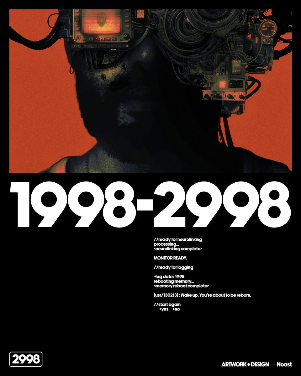 1998-2998 — a self-portrait.

Artwork + design by me.
Details below 👇