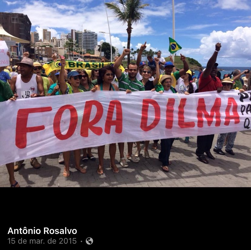 Alexandregalvs's tweet image. Rosalvo, candidato do PT em Lauro de Freitas, era #ForaDilma. Print retirado agora mesmo do Facebook dele. É cada coisa…