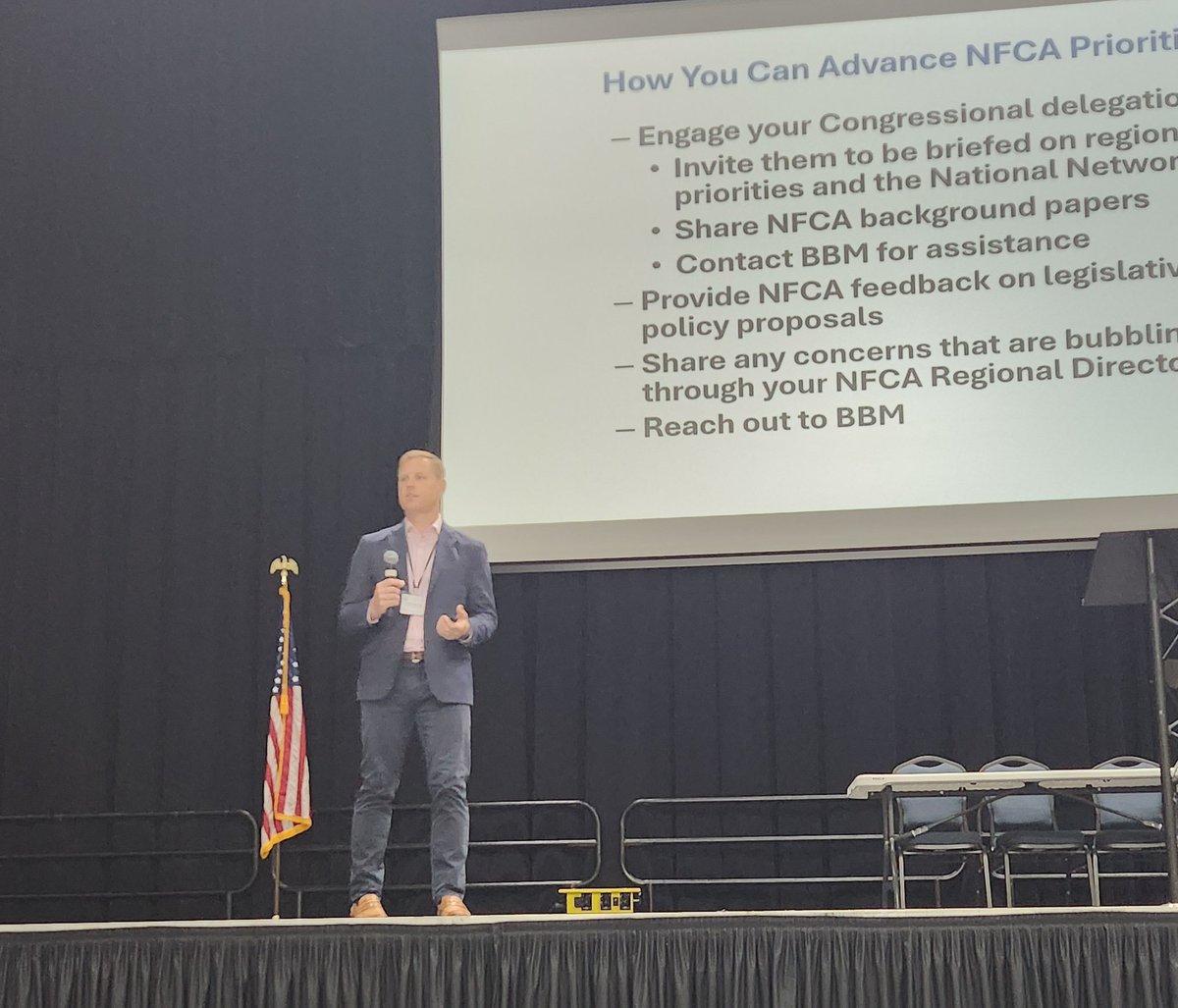BrooksBawden's tweet photo. Ben Bawden providing the legislative update at the NFCA Southern Shield Regional Conference in Orange Beach, AL https://t.co/5SJOvAokQ9