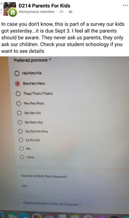 libsoftiktok's tweet photo. This questionnaire was reportedly given to students in a Chicago school at the beginning of the school year.

Your kids' schools are going to be full of this garbage.

Parents, stay vigilant and speak out when you see this! https://t.co/N9EsWeKPA5