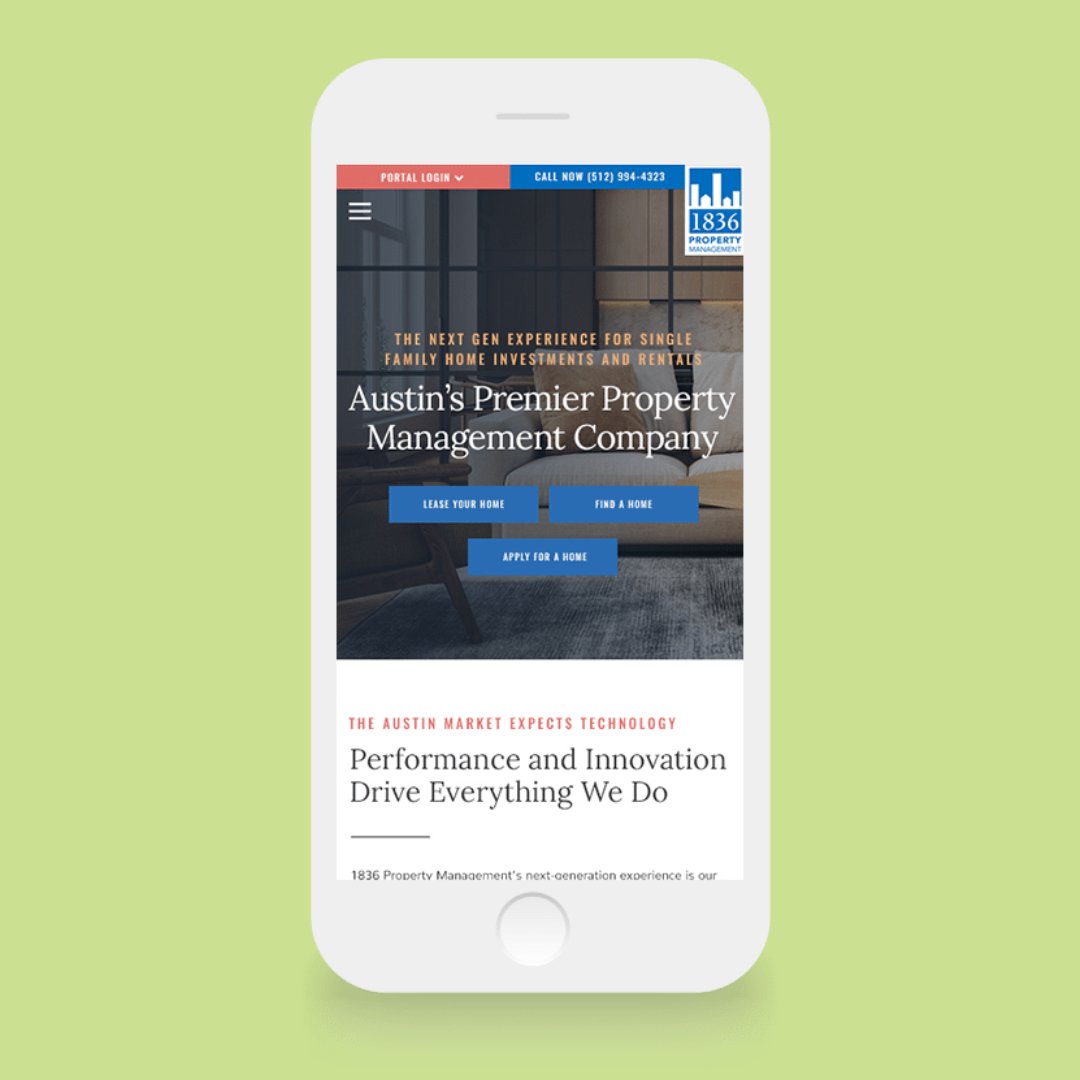 1836PM, an Austin property management company, brought us on to help secure and rebuild their site, making it more user-friendly for new and existing clients! Learn more: loom.ly/TN2_OV8 
#portfolio #webdesigners #webredesign #austin