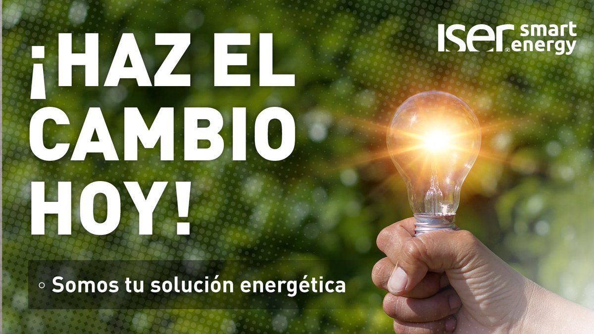 En ISER Smart Energy, ofrecemos soluciones integrales para que aproveches al máximo la energía solar. Nos aseguramos de que obtengas el máximo beneficio de tu inversión en energía solar. 👀 Contáctanos y descubre cómo podemos ayudarte🤝🏼
iser.es/contacto/