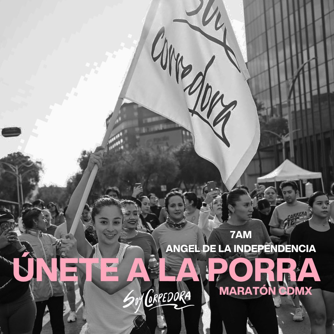 Únete a la porra de @soycorredora para el <a href="/MaratonCDMX/">Maratón de la Ciudad de México Telcel</a> ¡te esperamos! #soycorredora