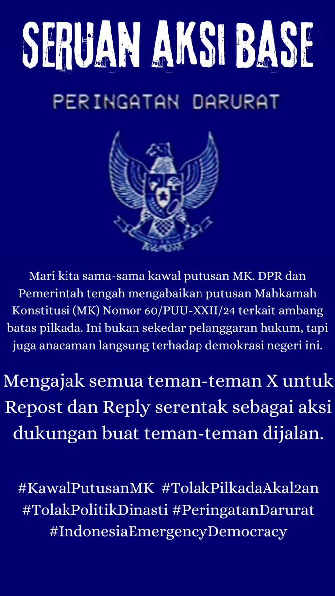 AsifaA40966's tweet photo. #TolakPolitikDinastiJokowi 
#kawalkeputusanMK 
#kawaldemokrasi https://t.co/XxYUCnbcPu
