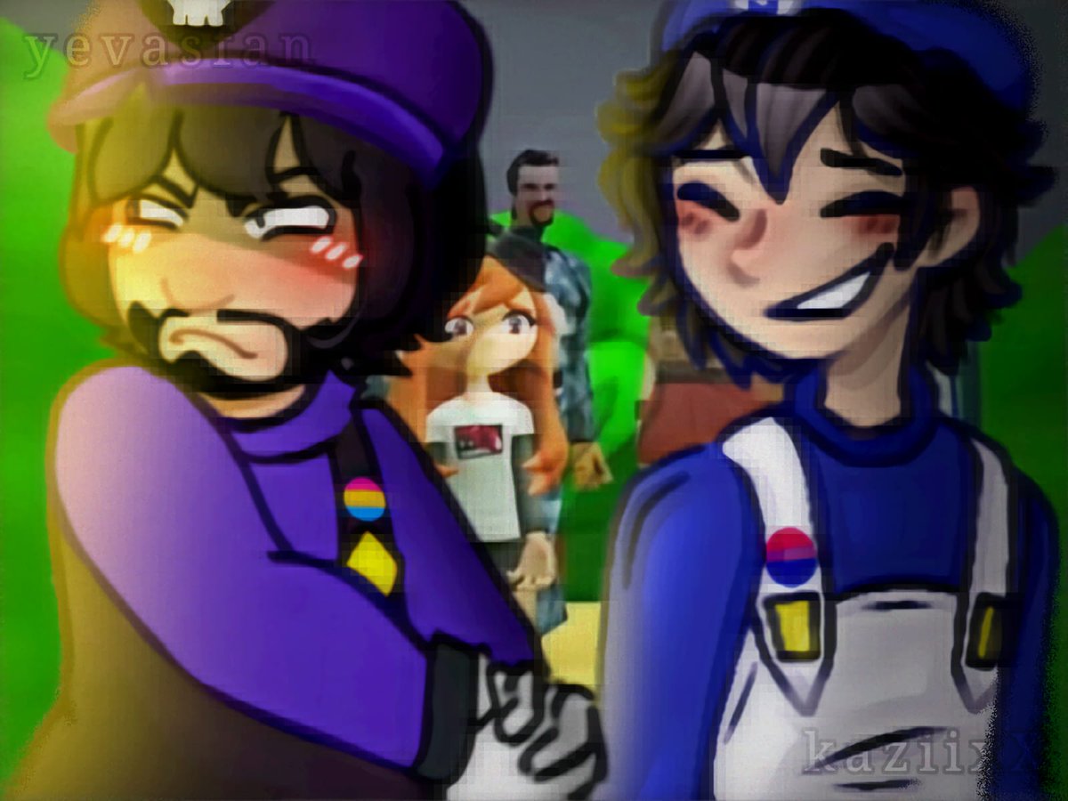 Not_Needed12's tweet photo. Me and @yevasfan collaborated once again! We hope you like our art piece for the dearest. It was all so much fun to work with her once again! :)) 
. 
. 
. 
SMG3 was made by her and SMG4 was made by me,, <3
#SMG4 #smg34 #smg3 #smg43 #smg4twt https://t.co/ie6wOYXOuH