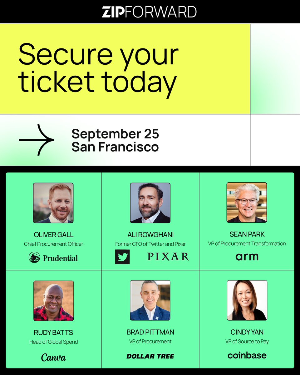 theziphq's tweet image. 🚀 Big News! We&apos;re thrilled to unveil the official lineup for Zip Forward 2024, and it’s nothing short of extraordinary! 📰 lnkd.in/deN9tHmh 

👇 Here’s why you absolutely can&apos;t miss Zip Forward 2024:

1️⃣ Epic Speaker Lineup: Hear from 19 industry powerhouses, including…