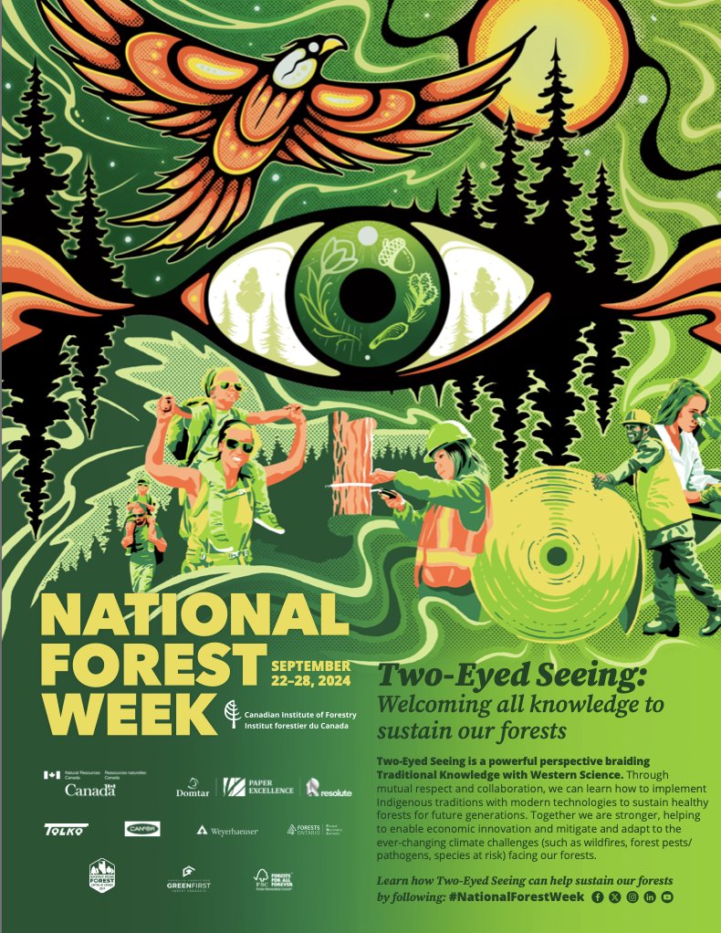 The countdown to #NationalForestWeek is on! From September 22-28 we will be celebrating our forests and their impact on our culture, environment, communities, future, and so much more! 

🌳🌲 Learn how you can get involved: ow.ly/8zw150T4hZW

<a href="/CIF_IFC/">CIF-IFC</a>