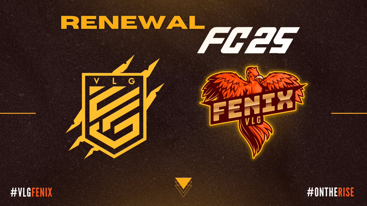 VLG and Fenix Esports have renewed our Partnership for FC25🔥

We expect to do great things these following seasons and we couldn’t be happier continuing this amazing partnership.

Heres to trophies, wins and legacy🏆🔥

@VLGFenix 

#VLGFENIX #ONTHERISE