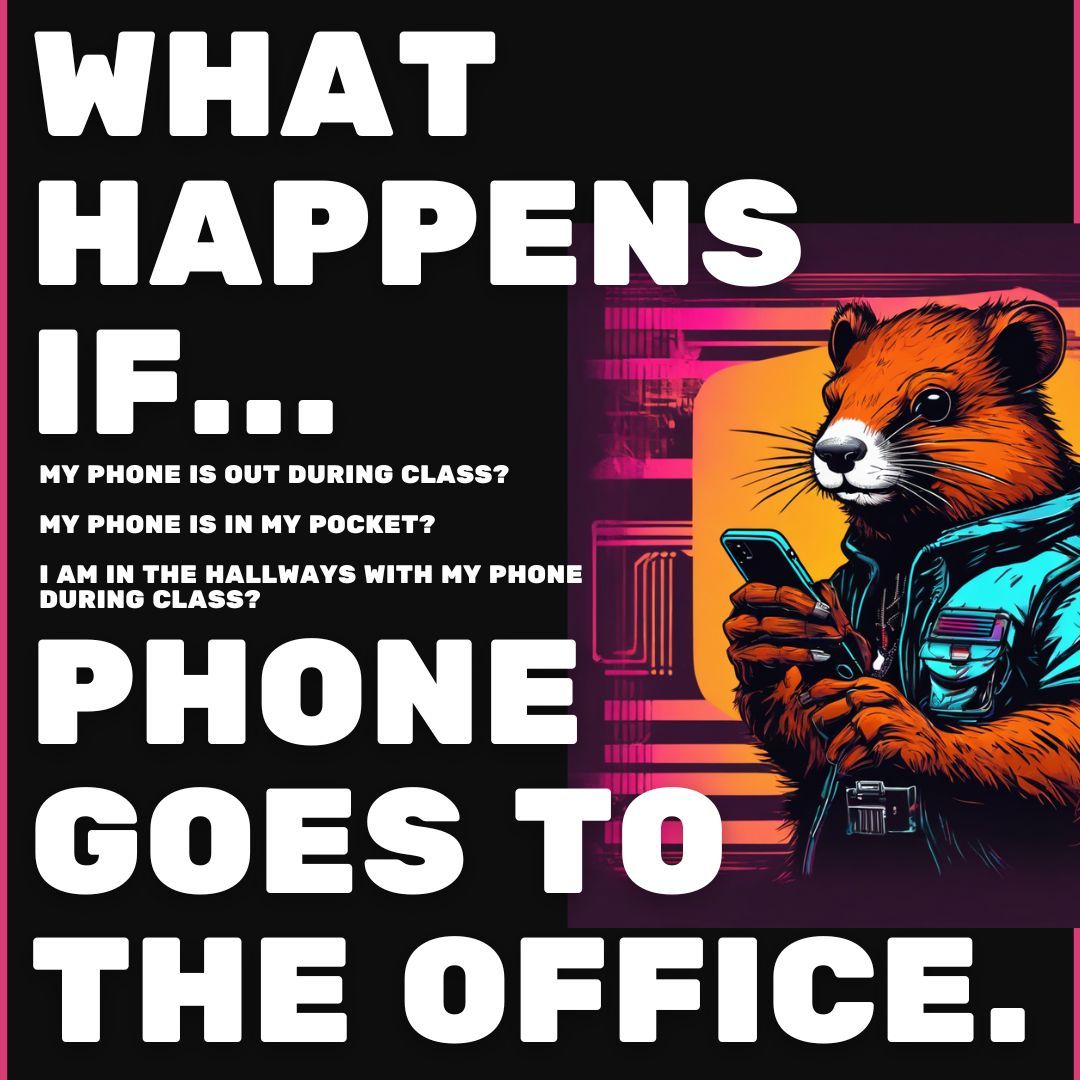 ⚠️📵 WHAT HAPPEN IF... 
If you have your phone out during class, it will be taken to the Main Office. Repeated violations will lead to a phone management plan with parental contact. Let’s work together to avoid these steps!