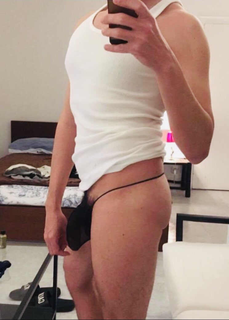 G STRING+ TANK TOP= Formal wear of a Pussyboy