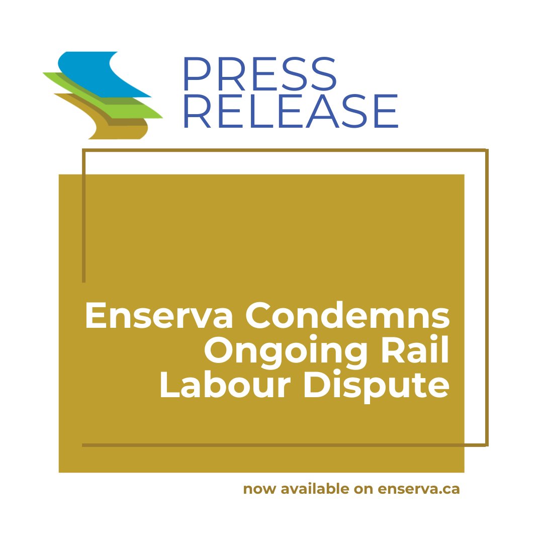 PRESS RELEASE // Enserva condemns the ongoing rail labor dispute, warning of severe and far-reaching impacts on jobs, supply chains, and the livelihood of Canadians. tinyurl.com/5n92ad57

#RailStrike #SupplyChainCrisis #Enserva
