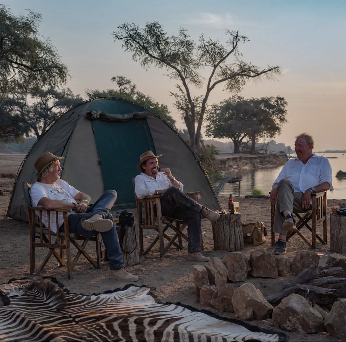 ClarksonsFarm1's tweet image. The trios last trip… 'One for the road' out on September 13th. The end of an era, cheers lads 🍻 #thegrandtour
