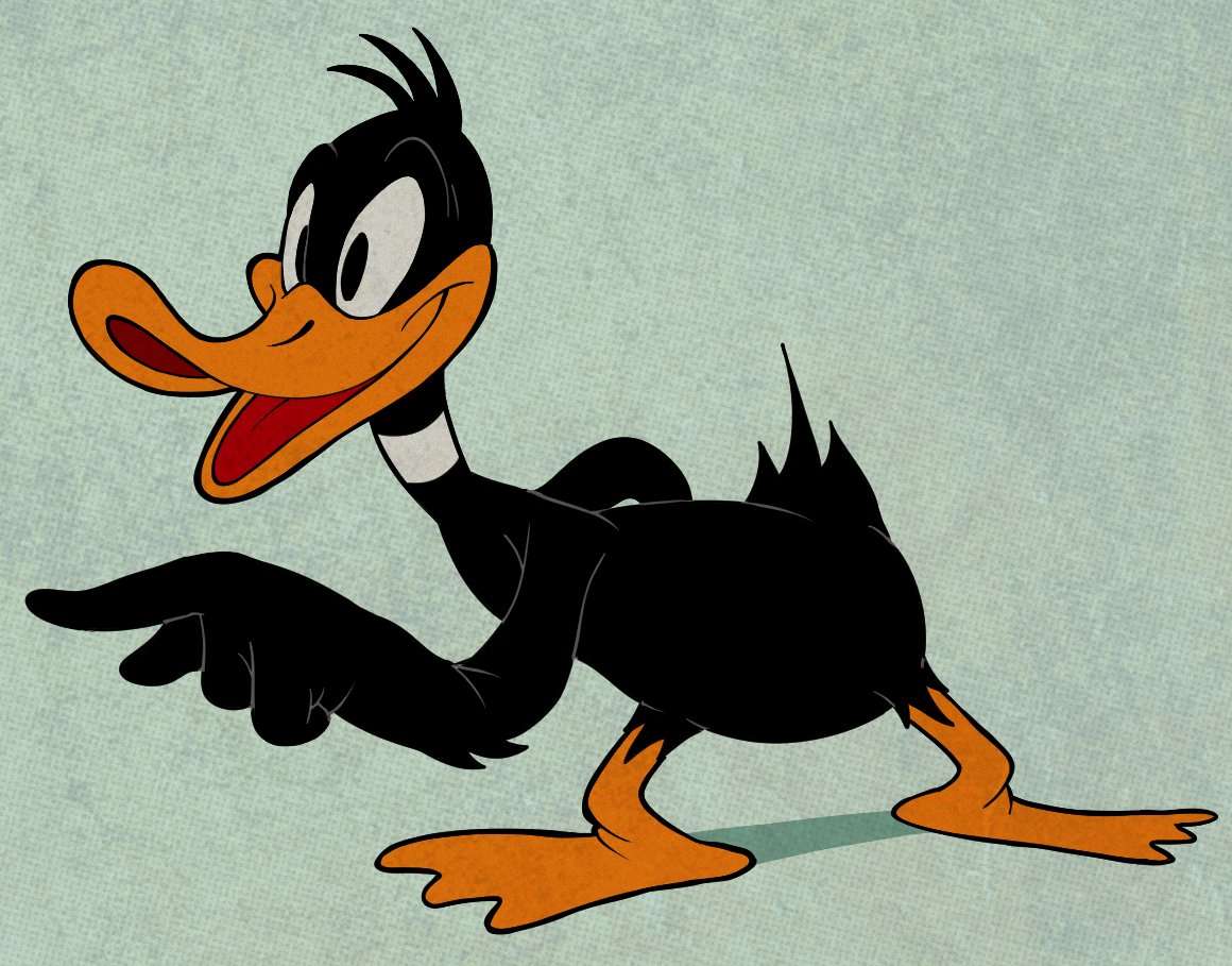 loopa23's tweet image. Hmm...I wonder what Daffy Duck is pointing at?