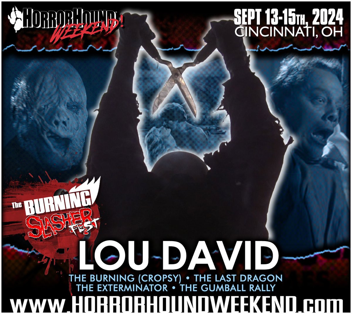 horrorhound's tweet photo. HorrorHound Weekend Cincinnati • September 13-15th, 2024 • DISCOUNT Tickets now available https://t.co/V1UL1UEzOR

This is cool! We are able to confirm that LOU DAVID (Cropsy from The Burning) is set to be at HorrorHound!

#theburning #burning #cropsy #slasher #1980s #horror https://t.co/op8JQdihnM