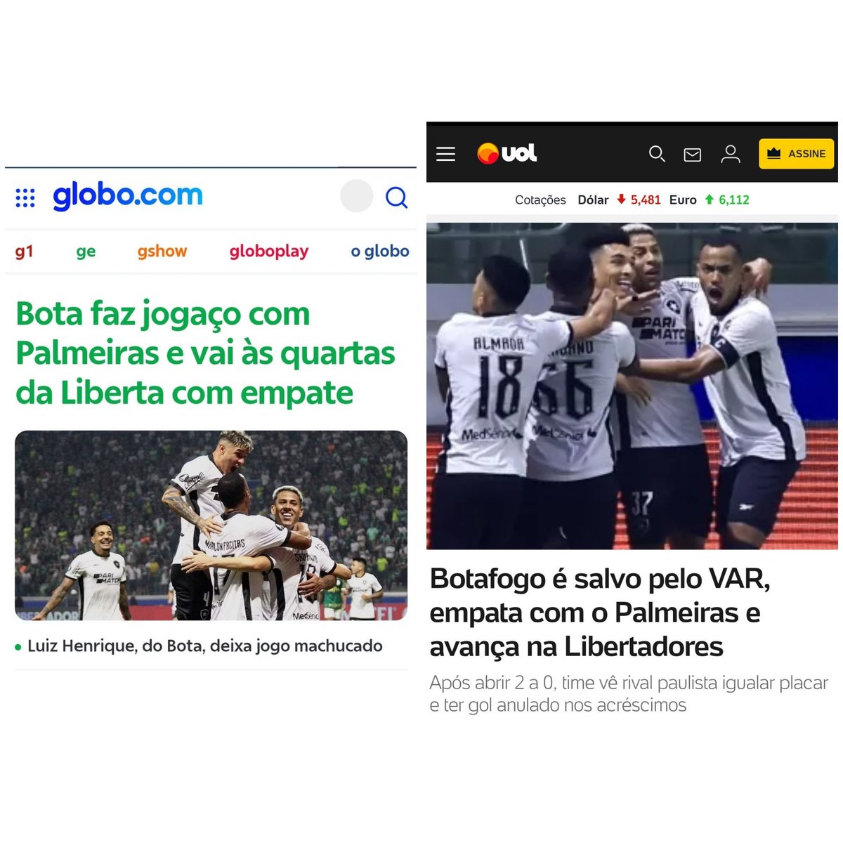 Um relacionamento saudável x relacionamento tóxico em que você nunca é valorizada:
#Botafogo