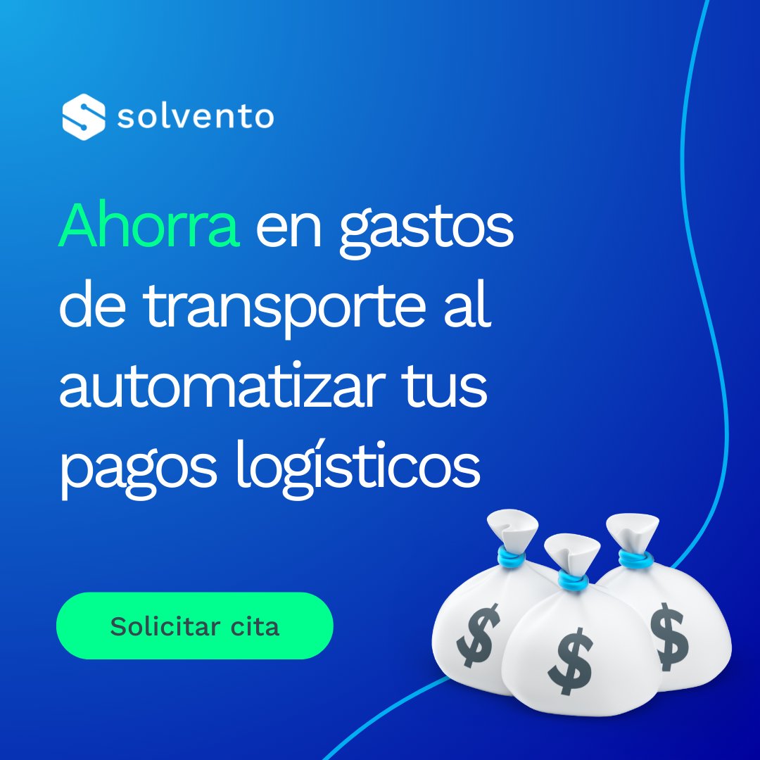 tradehubmx's tweet image. 🚚💸 Automatiza la conciliación y el pago a transportistas sin afectar tu flujo de efectivo, con @solvento_mx⚙️✅

#Solvento #LogísticaEficiente #Automatización