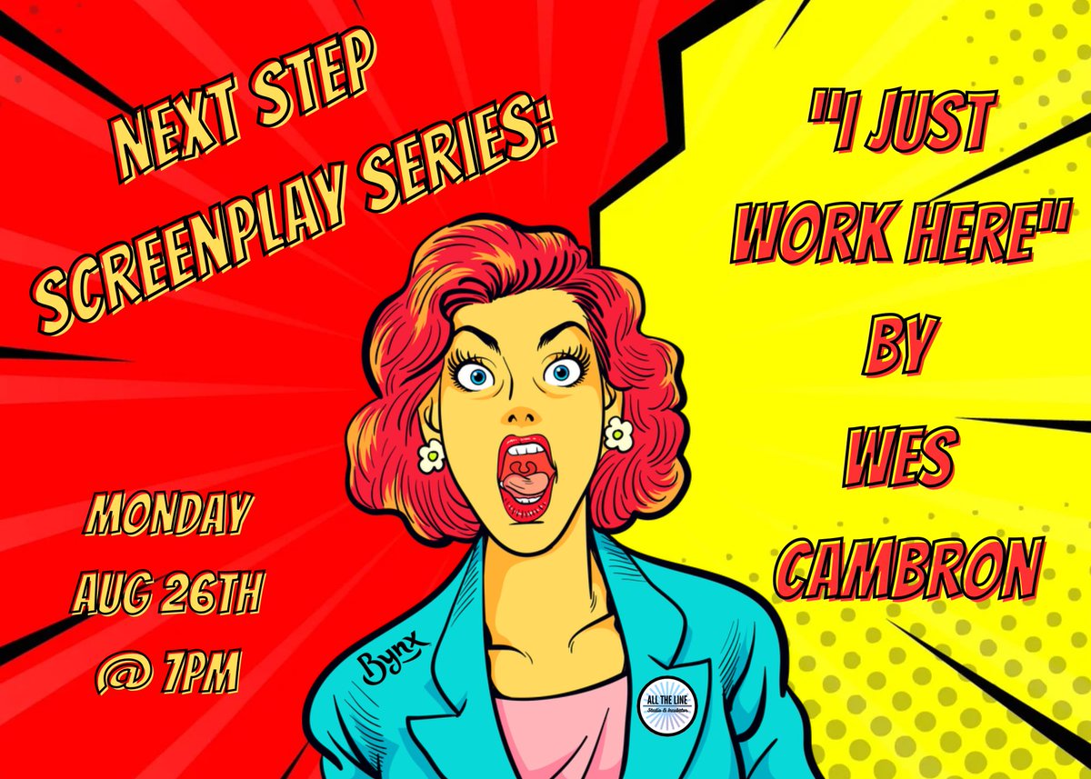 AlltheLineSI's tweet photo. Four days until “I Just Work Here” - get your tickets today!

https://t.co/1gP8TkimMU

#stagedreading #indiefilm #screenplay #allthelinestudio #orlandoevents #orlandofilm #nextstepscreenplayseries https://t.co/PjVrgAcMWN