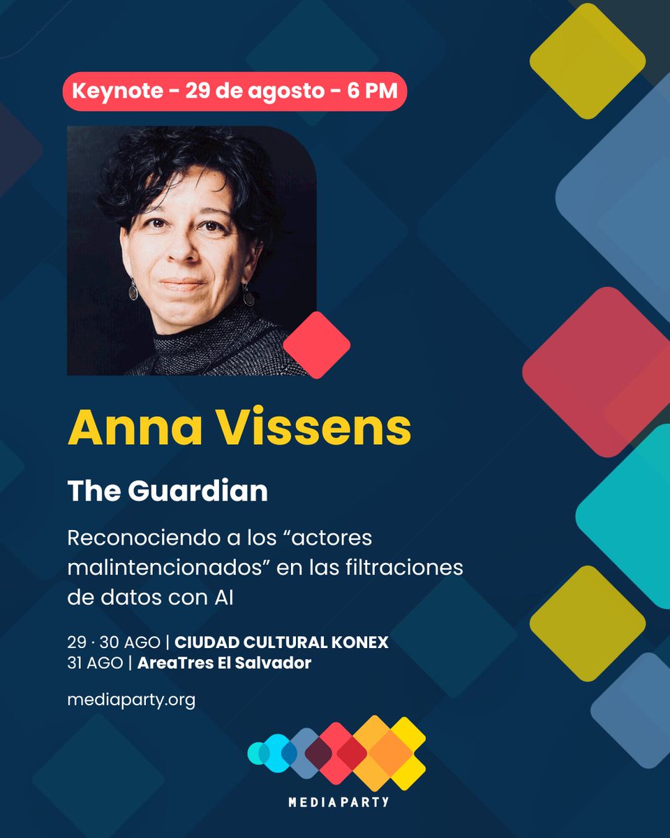 Media Party🎉 (@mediapartyorg) on Twitter photo "Las organizaciones de medios deberían enfocarse primero en cómo recopilan, almacenan y procesan los datos" - <a href="/avissens/">Anna Vissens 🇺🇦</a> (<a href="/guardian/">The Guardian</a>) con <a href="/meliavolio/">Melisa Avolio</a>. #MediaParty 🎉
Vení a escuchar su #Keynote sobre #IA.
Registrate GRATIS 👉 mediaparty.org
✍️ blog.mediaparty.info/claves-para-co… "Las organizaciones de medios deberían enfocarse primero en cómo recopilan, almacenan y procesan los datos" - <a href="/avissens/">Anna Vissens 🇺🇦</a> (<a href="/guardian/">The Guardian</a>) con <a href="/meliavolio/">Melisa Avolio</a>. #MediaParty 🎉
Vení a escuchar su #Keynote sobre #IA.
Registrate GRATIS 👉 mediaparty.org
✍️ blog.mediaparty.info/claves-para-co…
