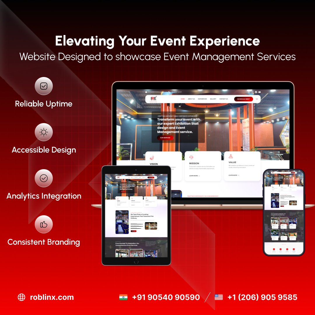 roblinxinfotech's tweet photo. #Portfolio #Showcase : Website Designed and Developed to Showcase Event Management Service for https://t.co/X941hj77Aw
.
.
.
.
.
.
.
.
.
.
#webdevelopment #webstagram #web #webdesign #work #india #unitedstates #unitedkingdom #australia #instagood #Roblinx https://t.co/lVWMeSfVQH